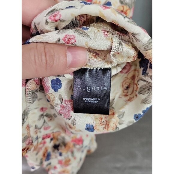 NWT Auguste The Label Boho Bell Sleeve Wrap Ruffle Mini Dress Sz 10, BEAUTIFUL! - Picture 11 of 12